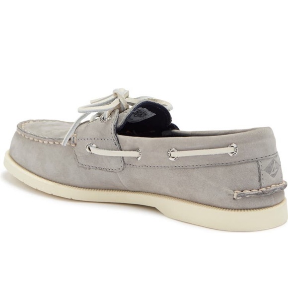 Sperry Top-Sider Women’s Conway Nubuck Boat Shoe, Gray, Size 7.5, NEW - Picture 4 of 4